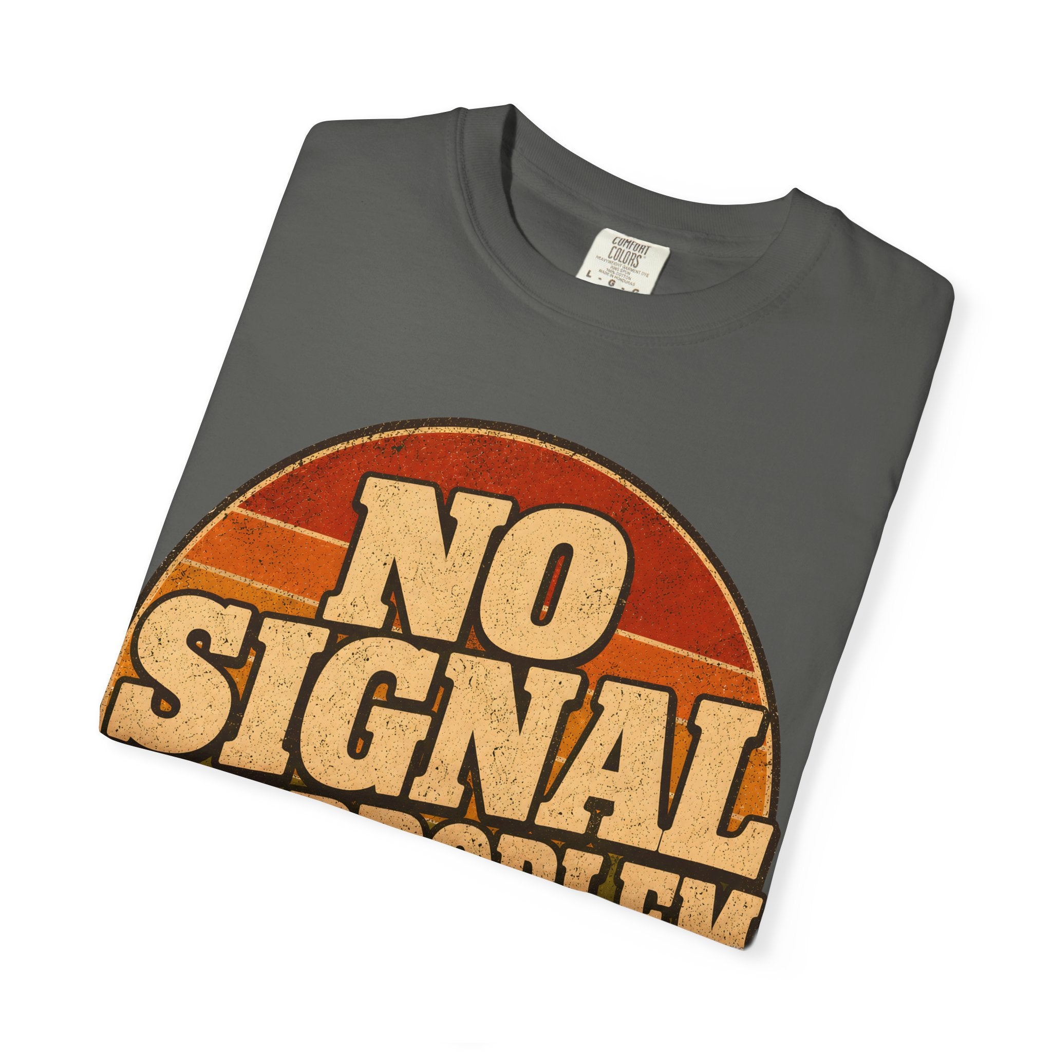 No Signal No Problem — Retro Outdoor Camping Tee