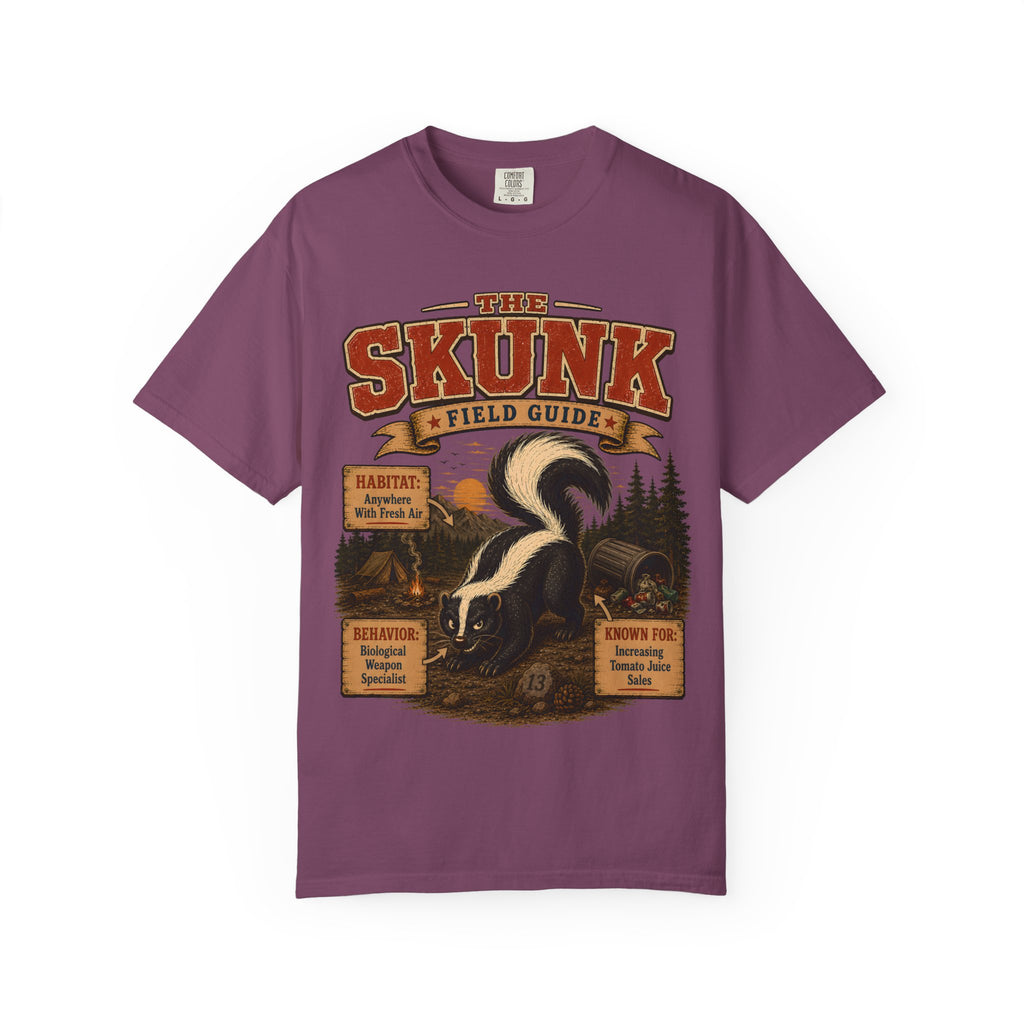 Skunk Field Guide - Biological Weapon Specialist Camping Tee