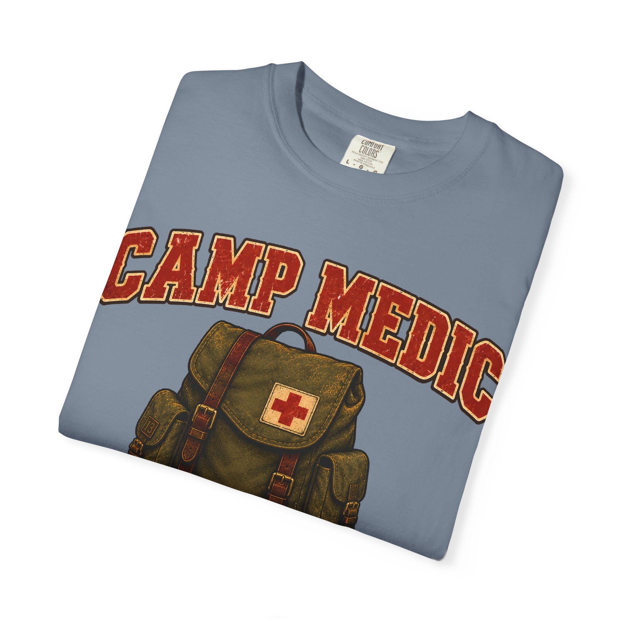 Camp Medic Funny Camping Shirt — Vintage Outdoor First Aid Tee