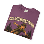 Risk Assessment Intern Looks Safe — Funny Camping Humor Tee