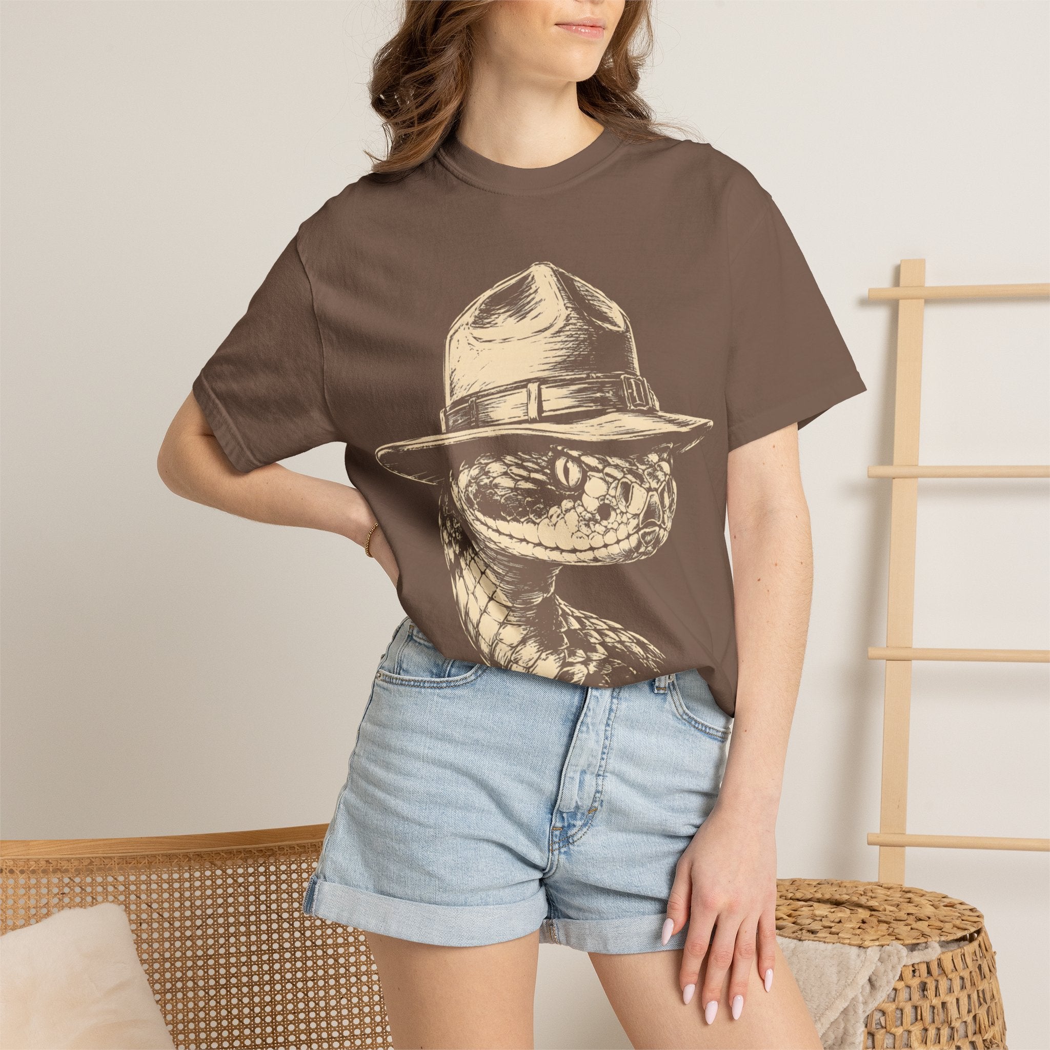 Rattlesnake Ranger — Vintage Sketch Outdoor Wildlife Tee
