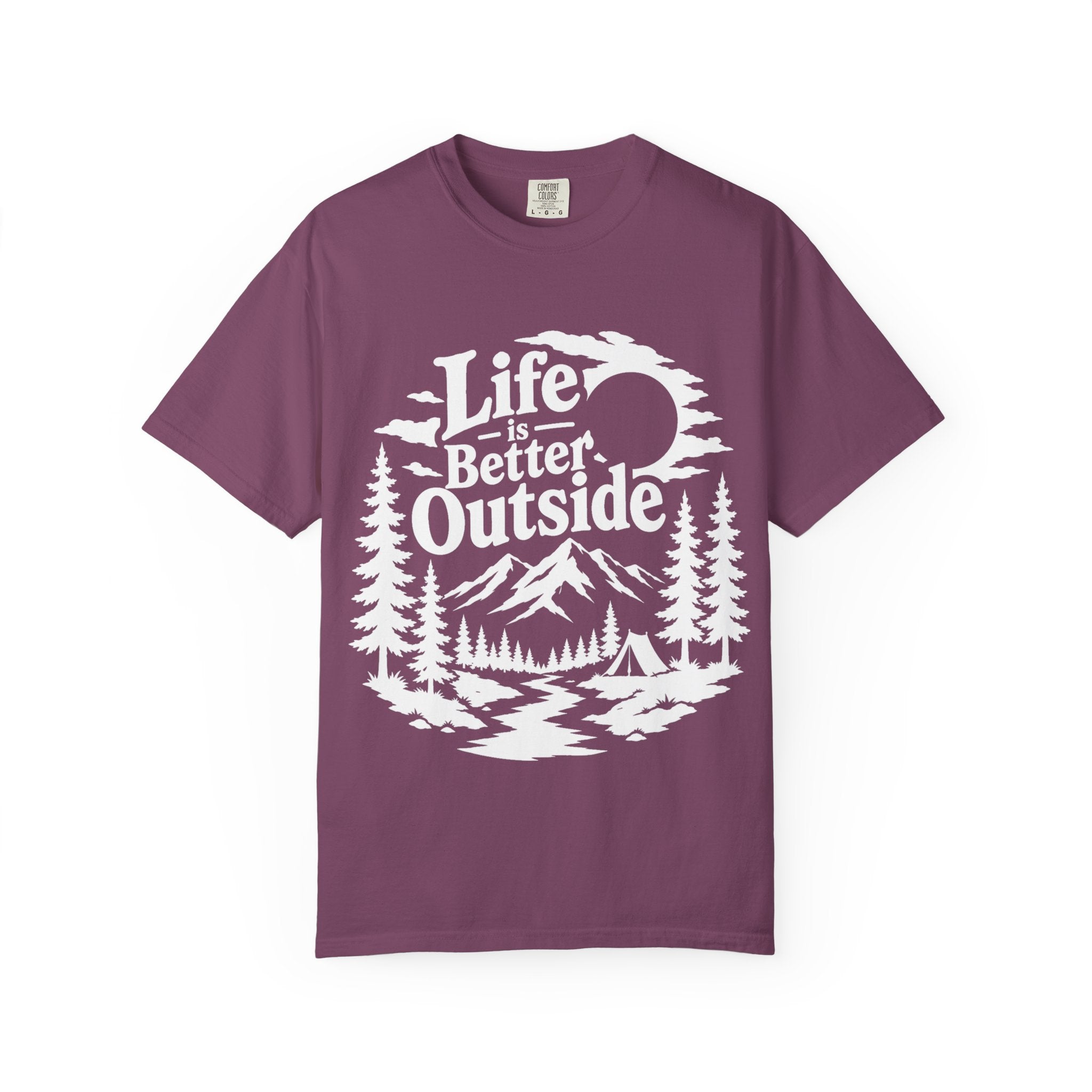 Life Is Better Outside Shirt — Vintage Outdoor Camping Tee