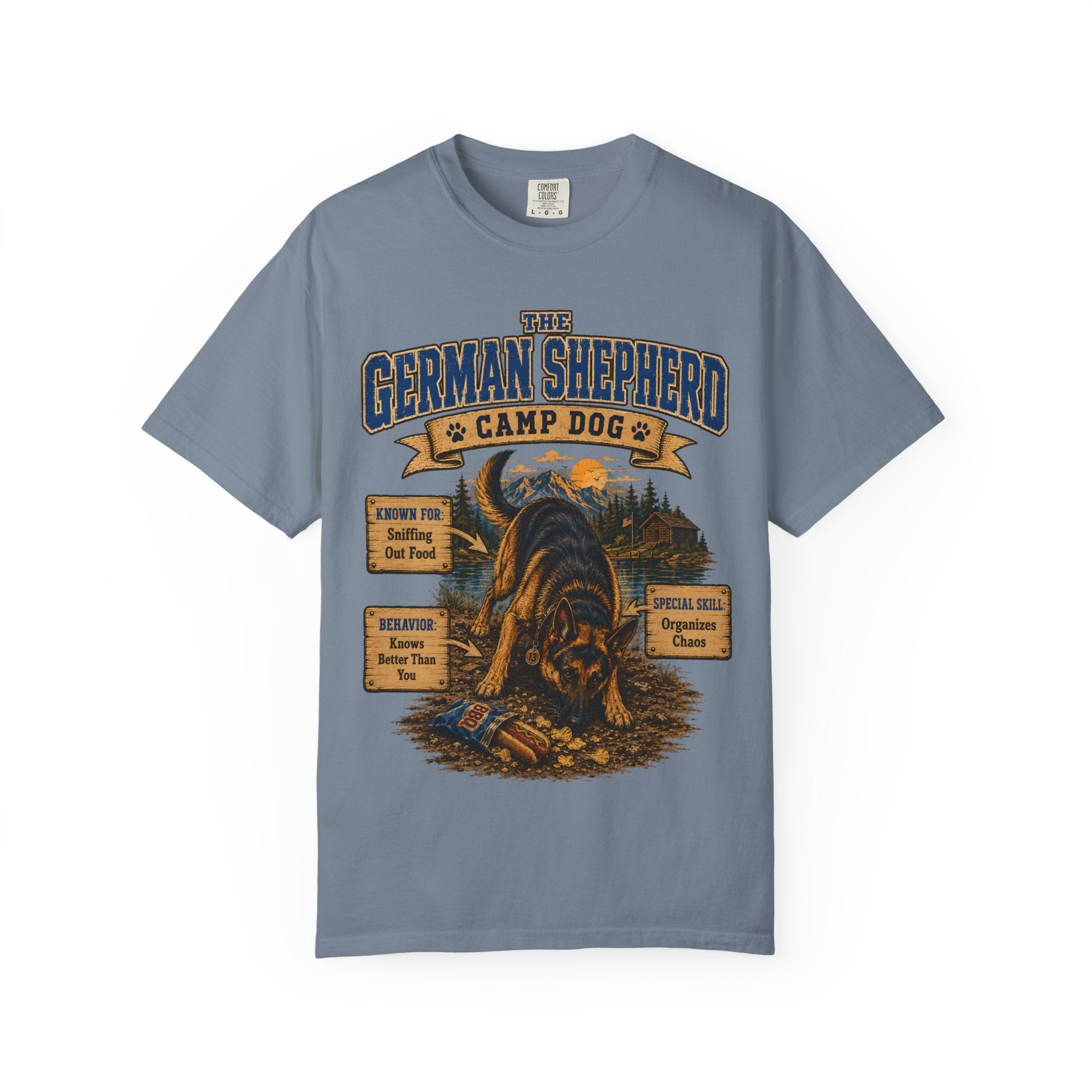 German Shepherd Camp Dog - Knows Better Than You Tee