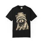 Raccoon in a Beanie — Vintage Sketch Wildlife Outdoor Tee