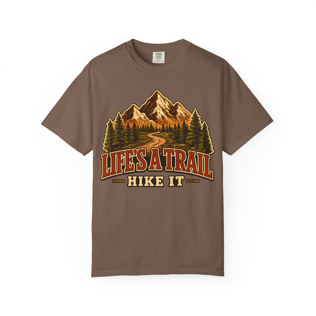 Life's a Trail Hike It — Vintage Mountain Hiking Outdoor Tee