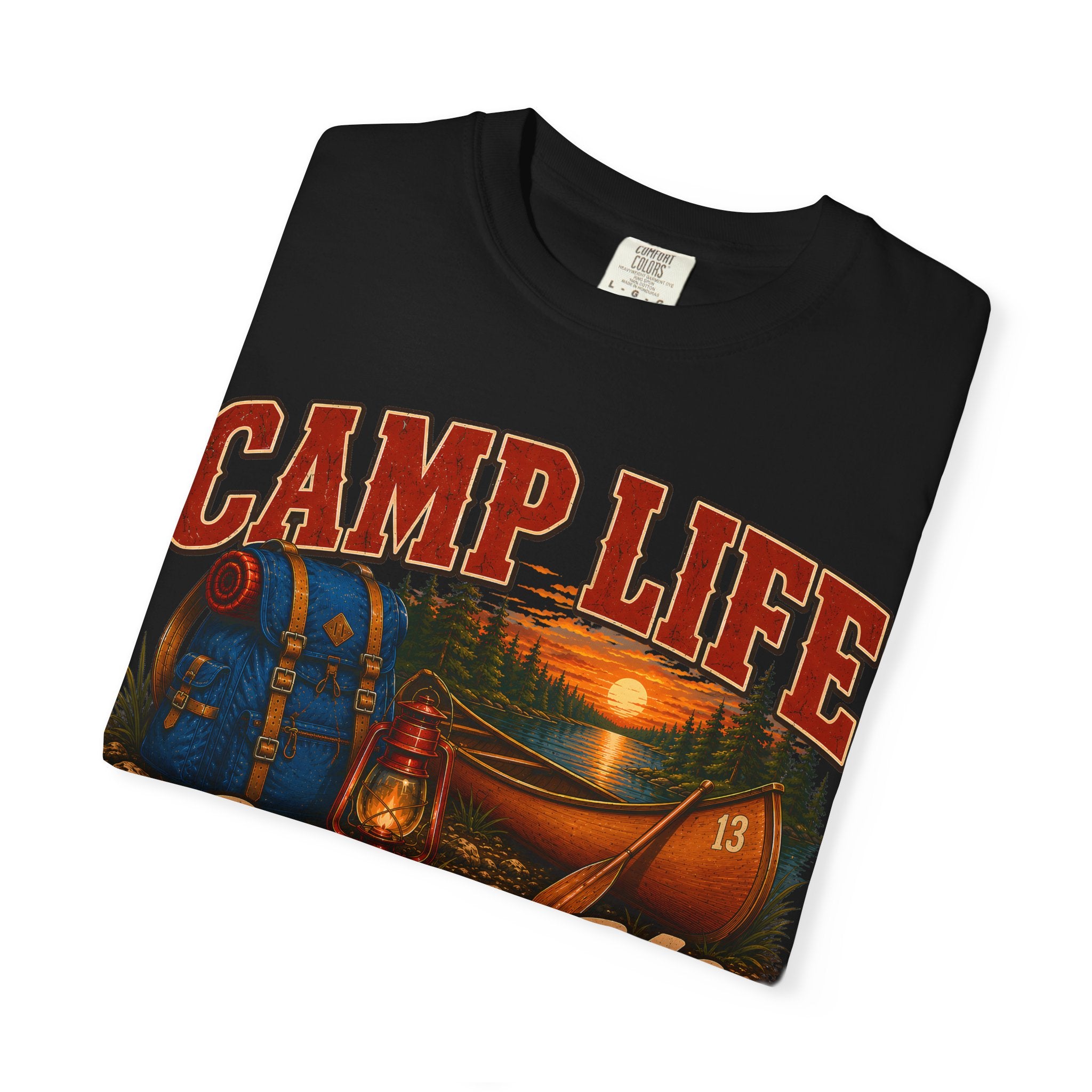 Camp Life Chose Me Vintage Camping Shirt — Outdoor Lake Tee