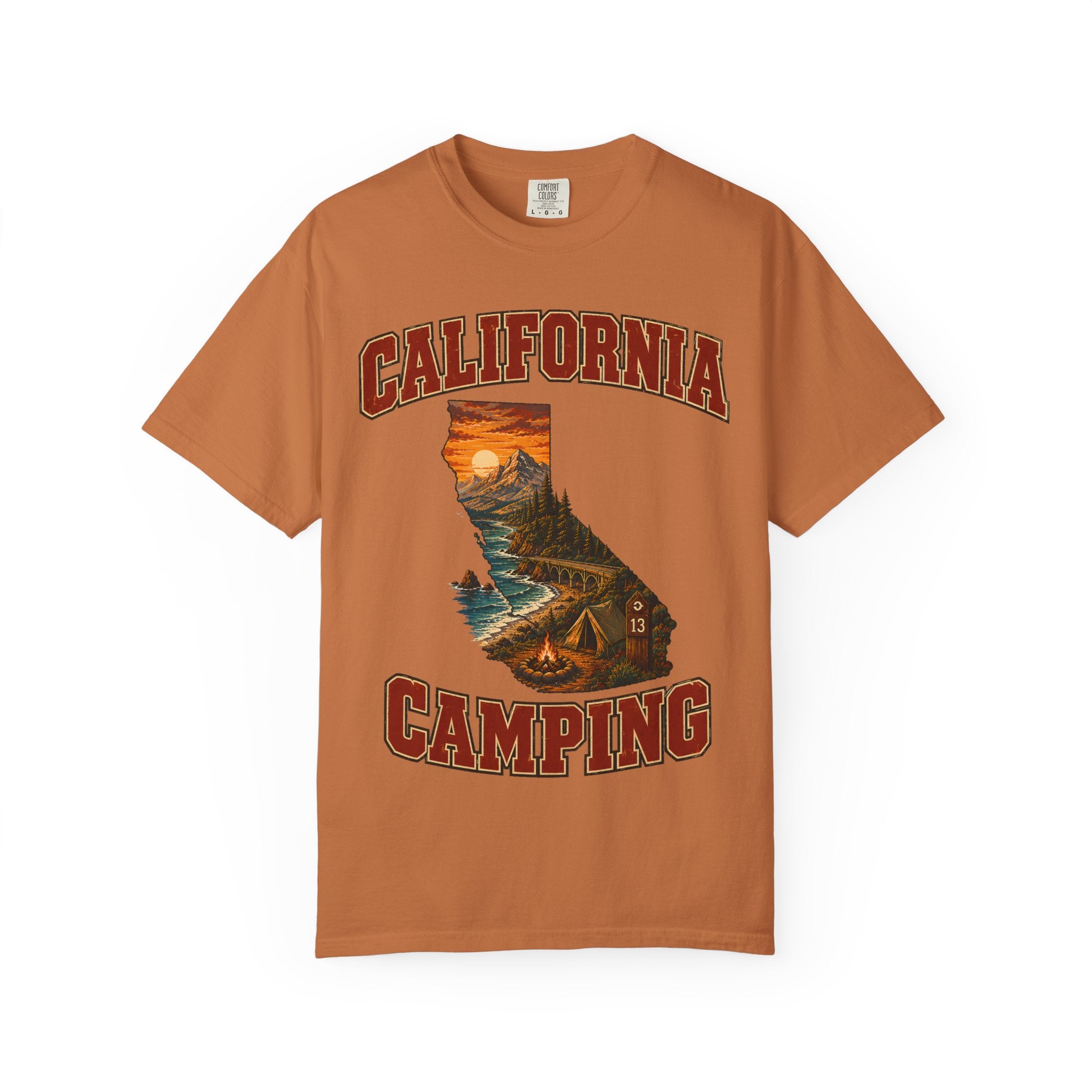 California Camping Shirt — Coastal Mountains Vintage Outdoor Tee