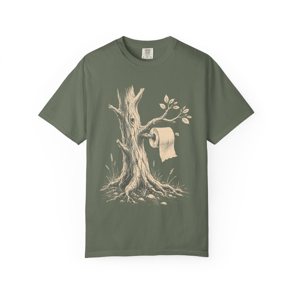 Toilet Tree — Funny Camping Outdoor Humor Sketch Tee