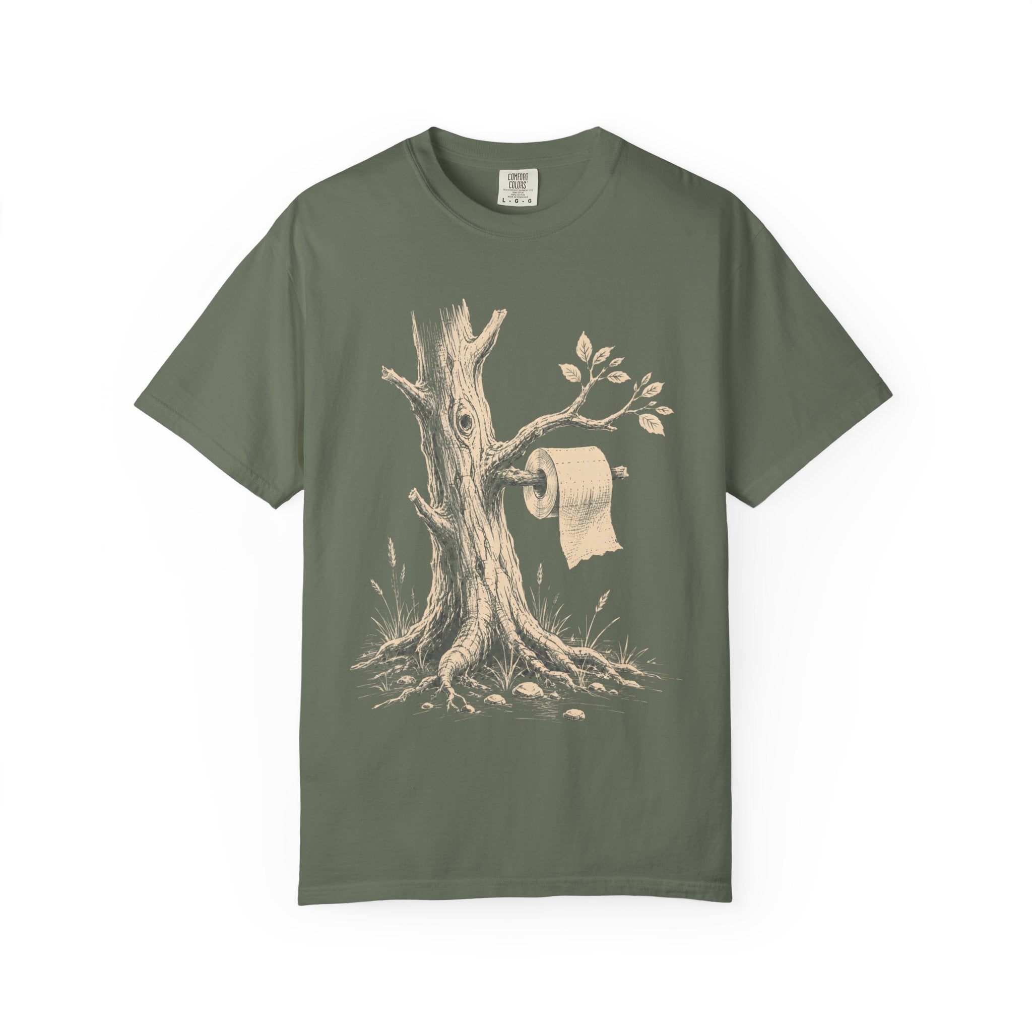 Toilet Tree — Funny Camping Outdoor Humor Sketch Tee