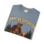 Campfire Supervisor Add Another Log — Funny Camping Dad Tee