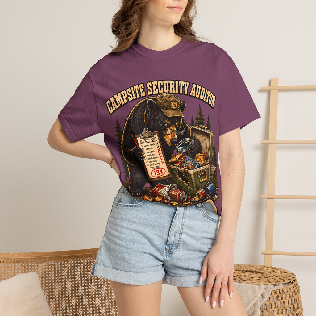 Campsite Security Auditor Failed — Funny Bear Camping Tee