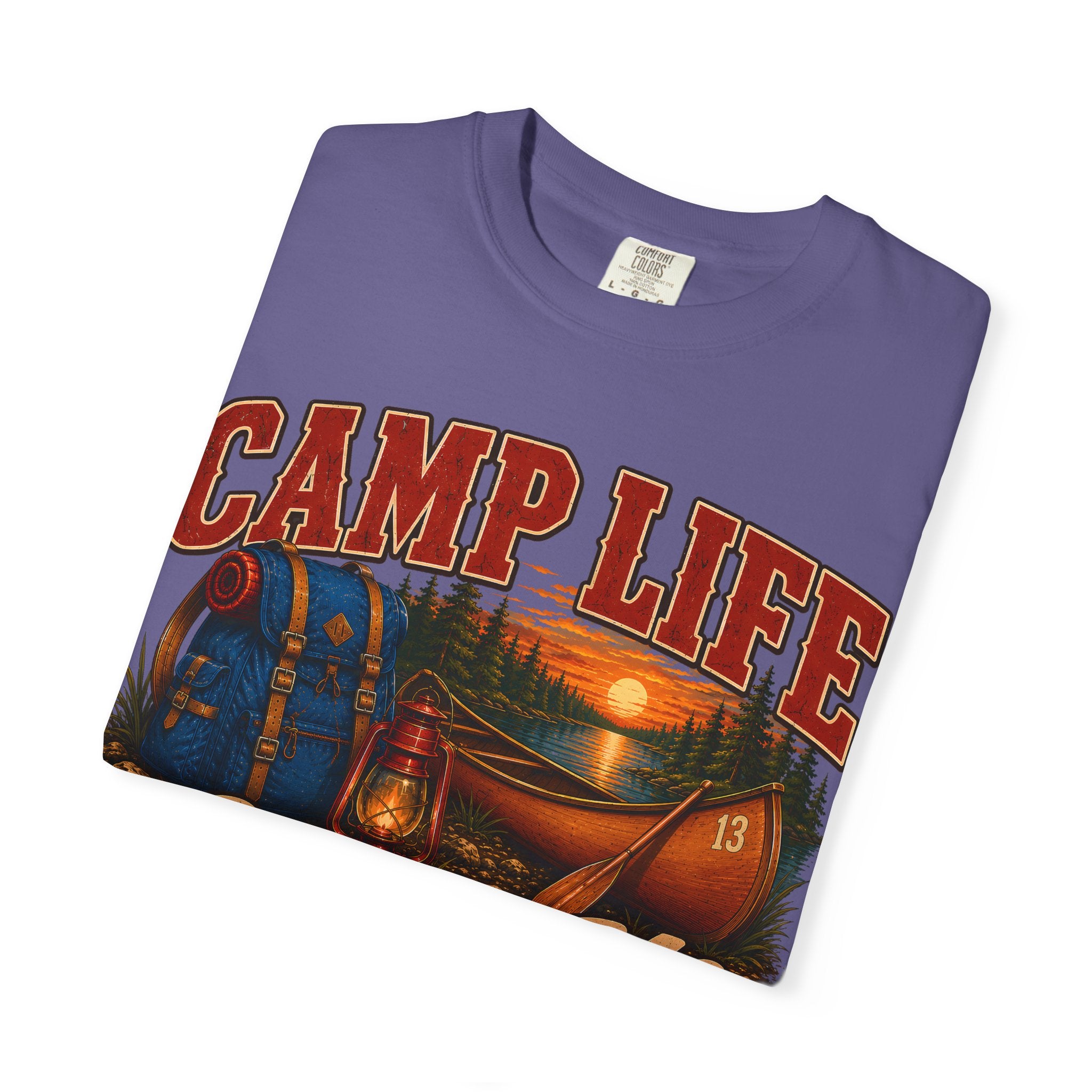Camp Life Chose Me Vintage Camping Shirt — Outdoor Lake Tee