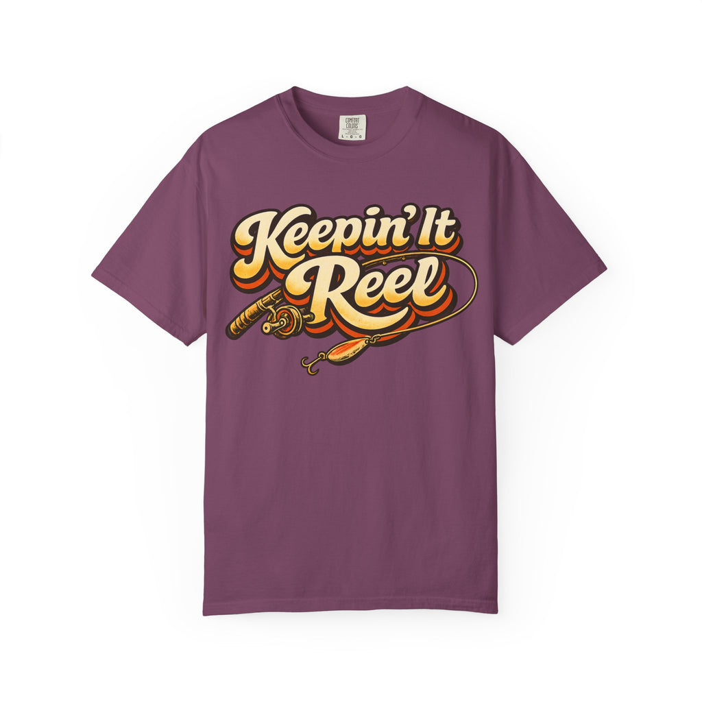 Keepin' It Reel — Retro Fishing Humor Tee