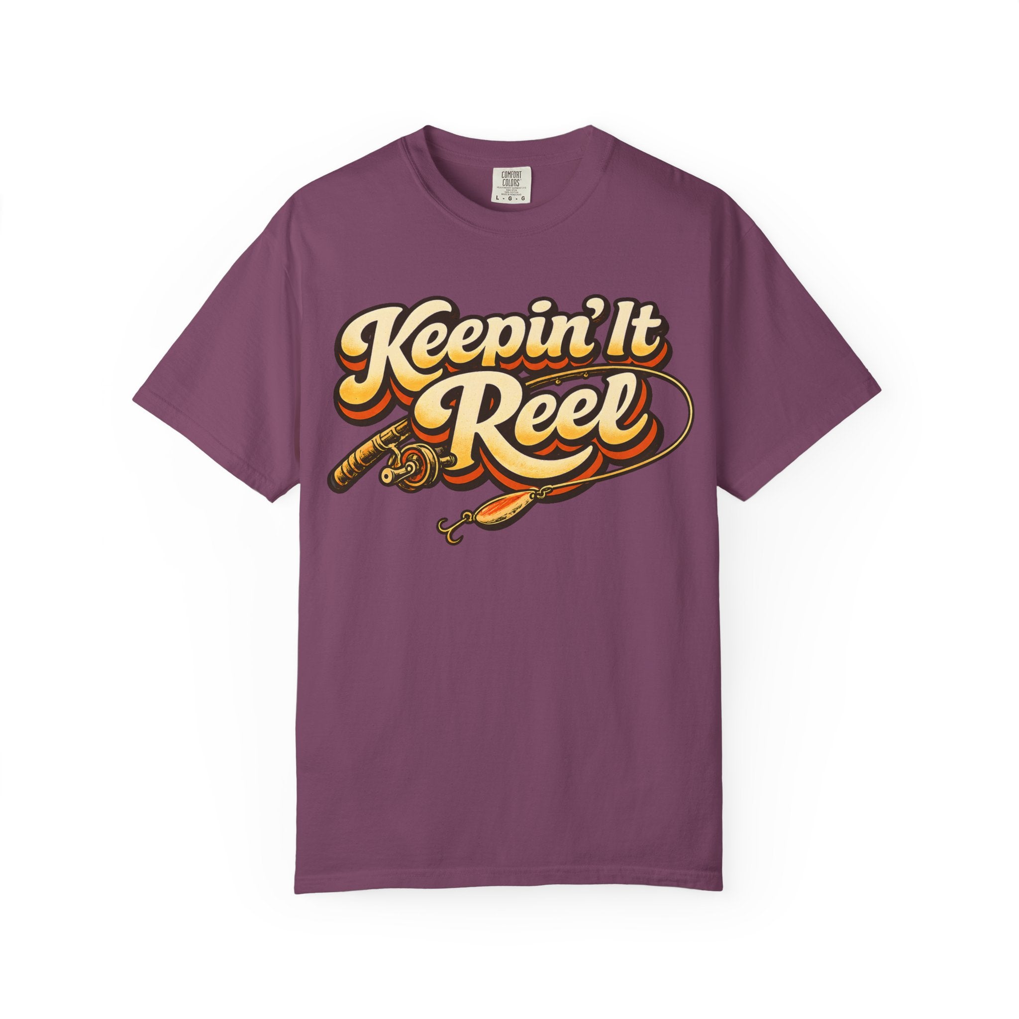 Keepin' It Reel — Retro Fishing Humor Tee