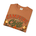 Campfire and Chill — Vintage Camping Marshmallow Humor Tee