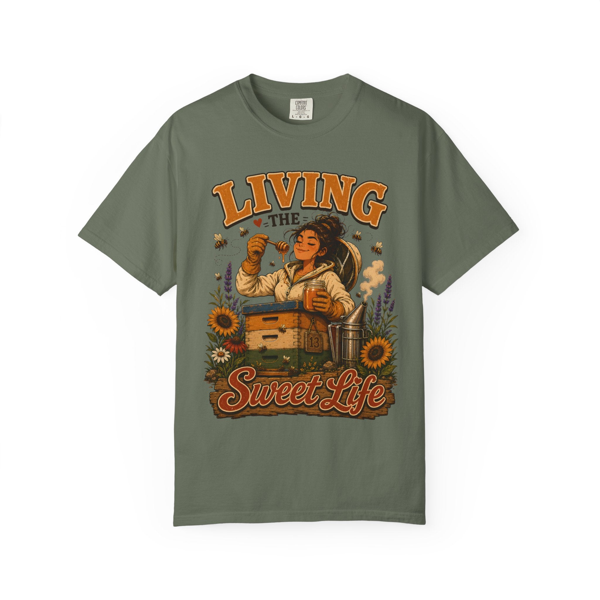 Living the Sweet Life Funny Beekeeping Shirt — Beekeeper Tee