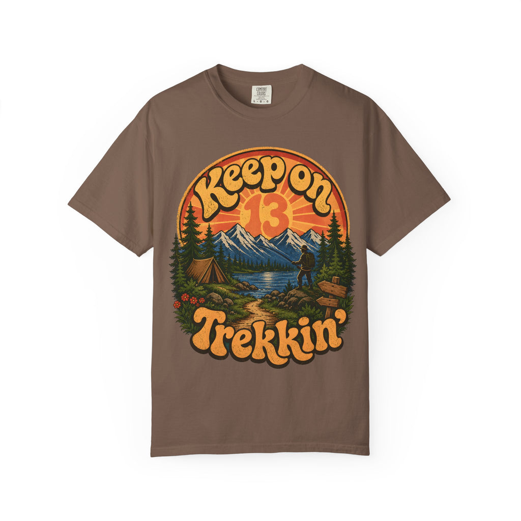 Keep On Trekkin' — Retro 70s Hiking and Camping Tee