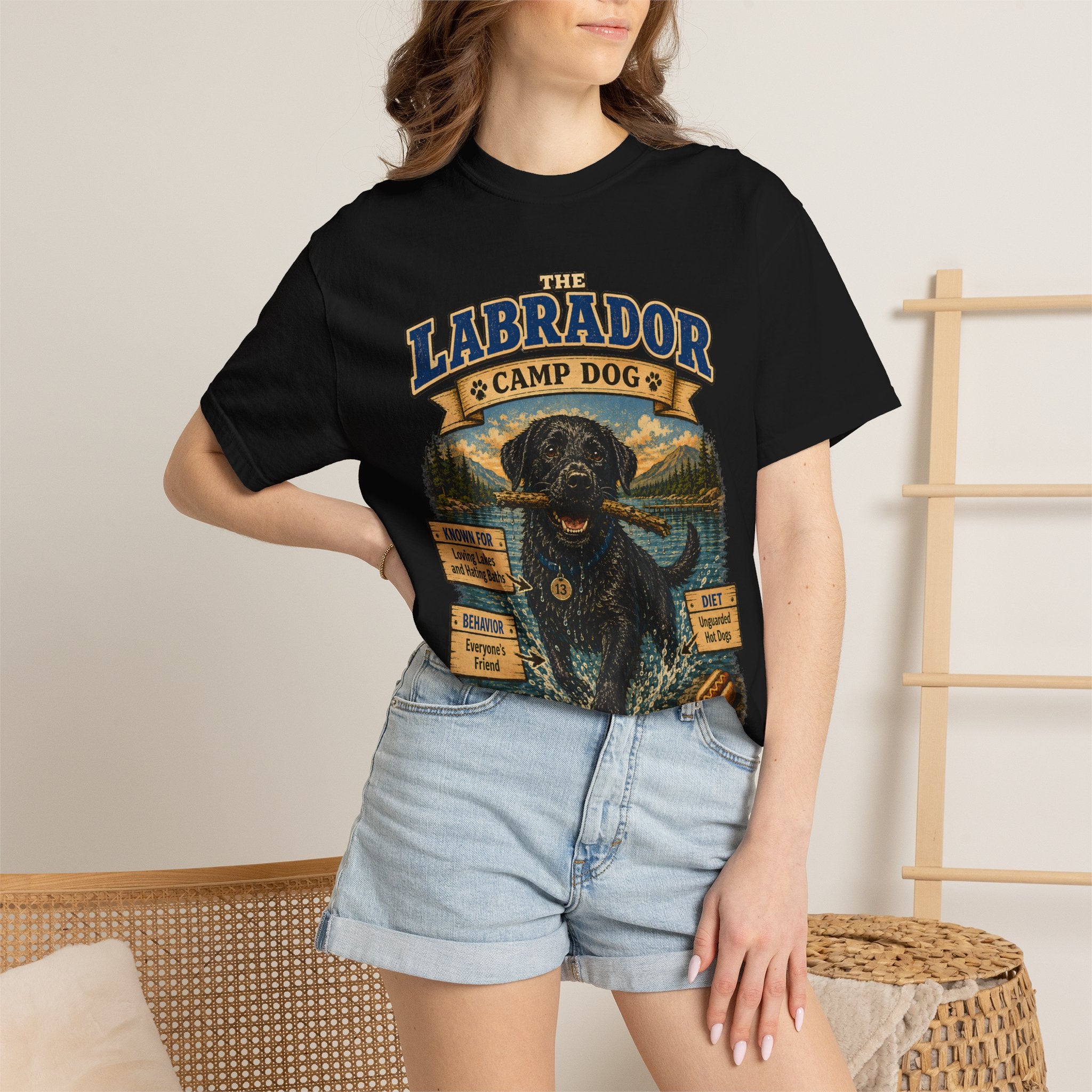 Labrador Camp Dog - Loving Lakes and Hating Baths Shirt