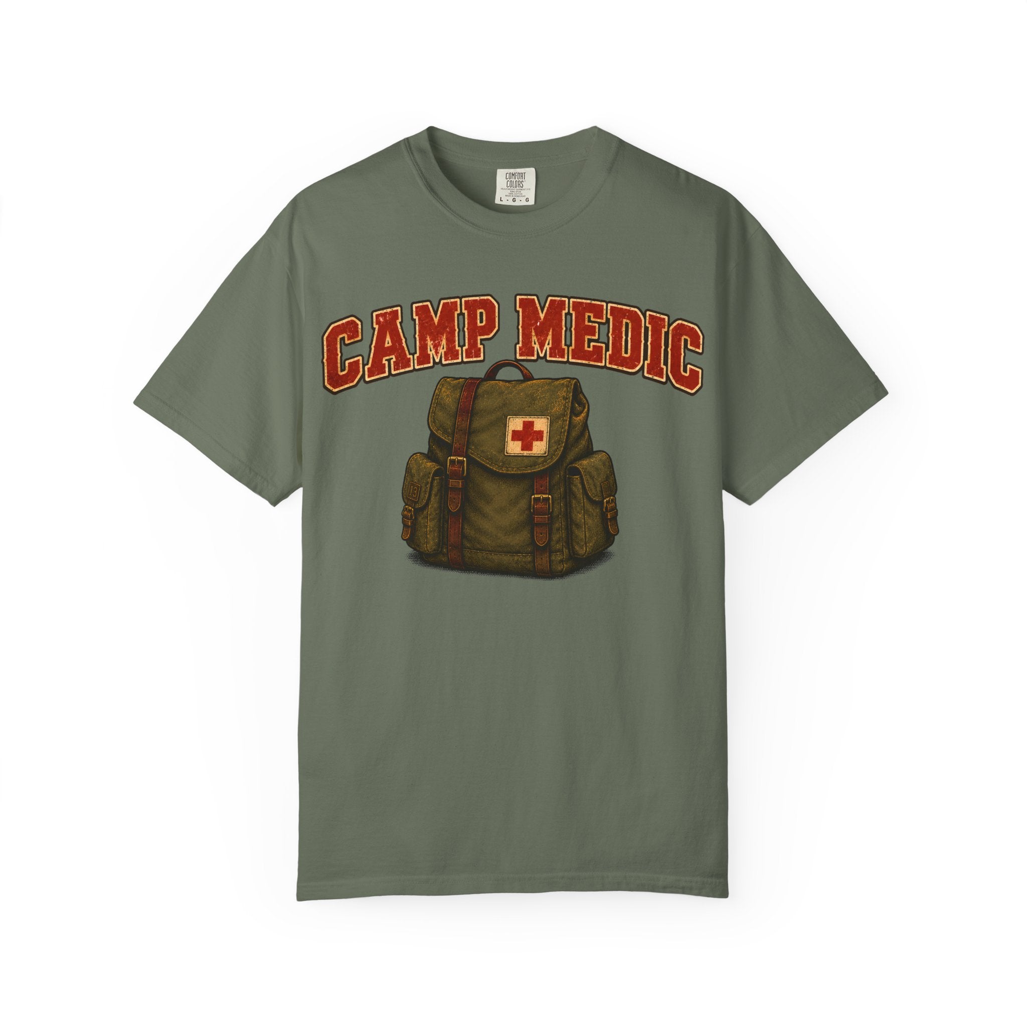 Camp Medic Funny Camping Shirt — Vintage Outdoor First Aid Tee