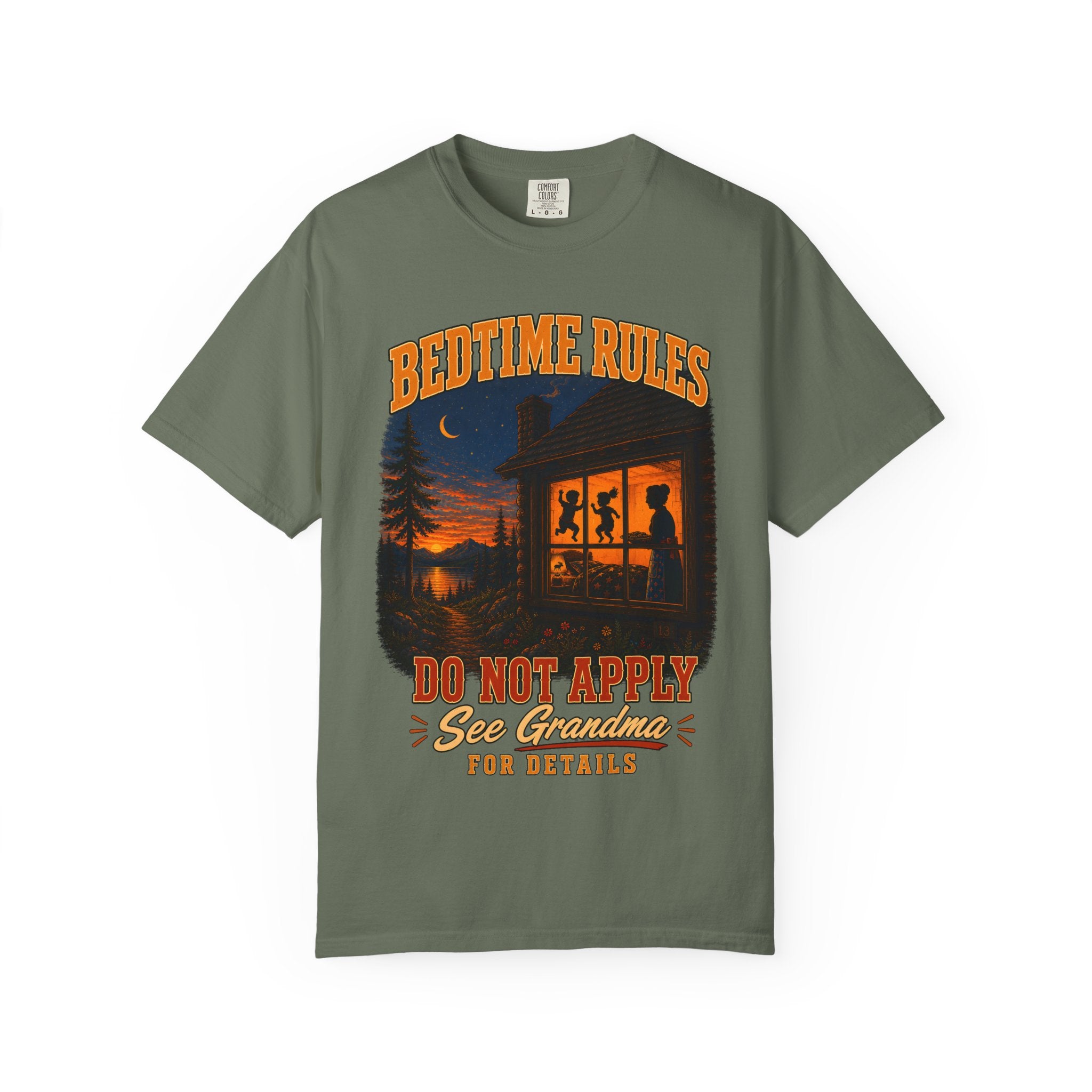 Bedtime Rules Do Not Apply See Grandma for Details — Camping Tee
