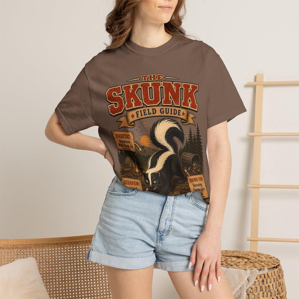 Skunk Field Guide - Biological Weapon Specialist Camping Tee