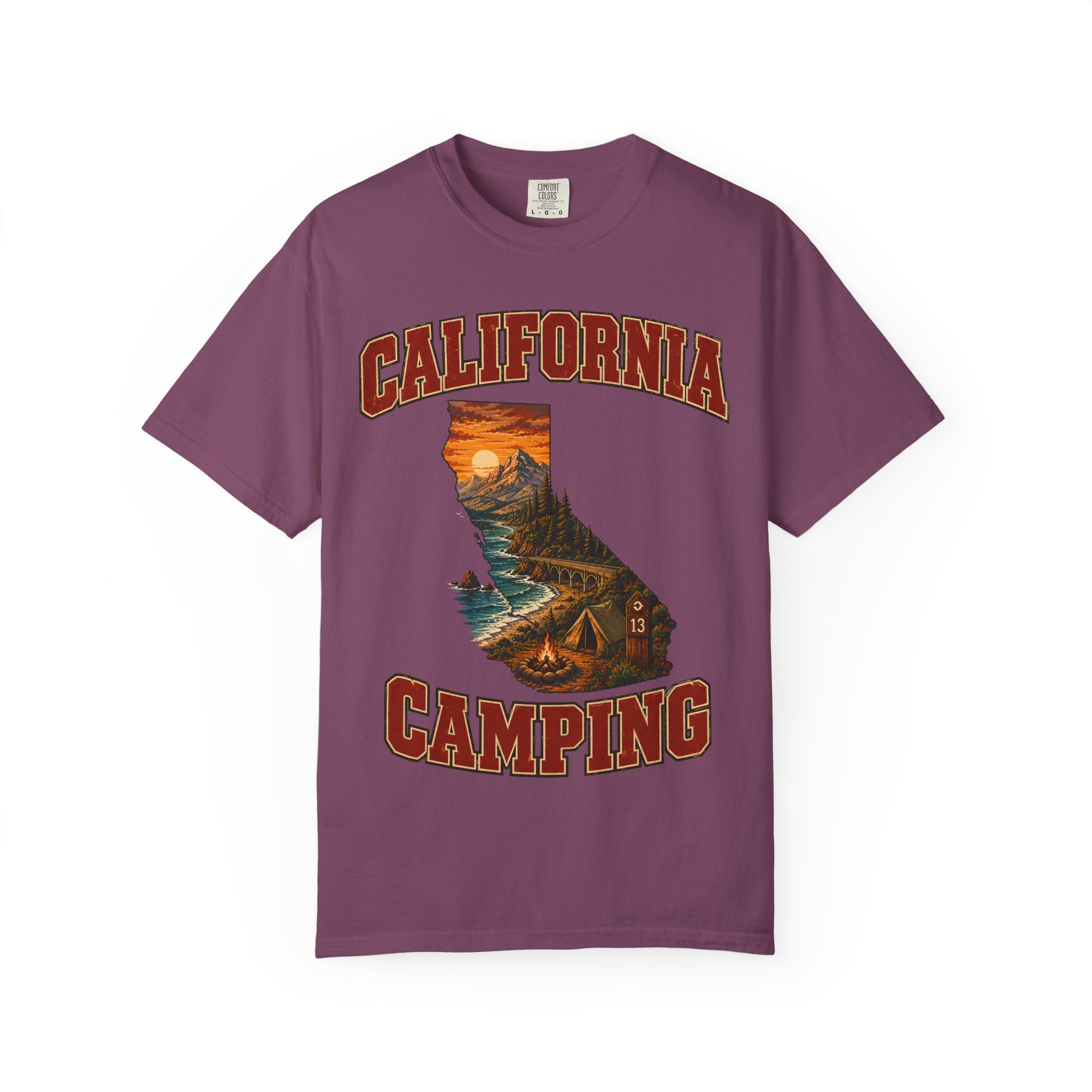 California Camping Shirt — Coastal Mountains Vintage Outdoor Tee