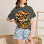 Sleep Under the Stars — Retro Camping and Fishing Tee
