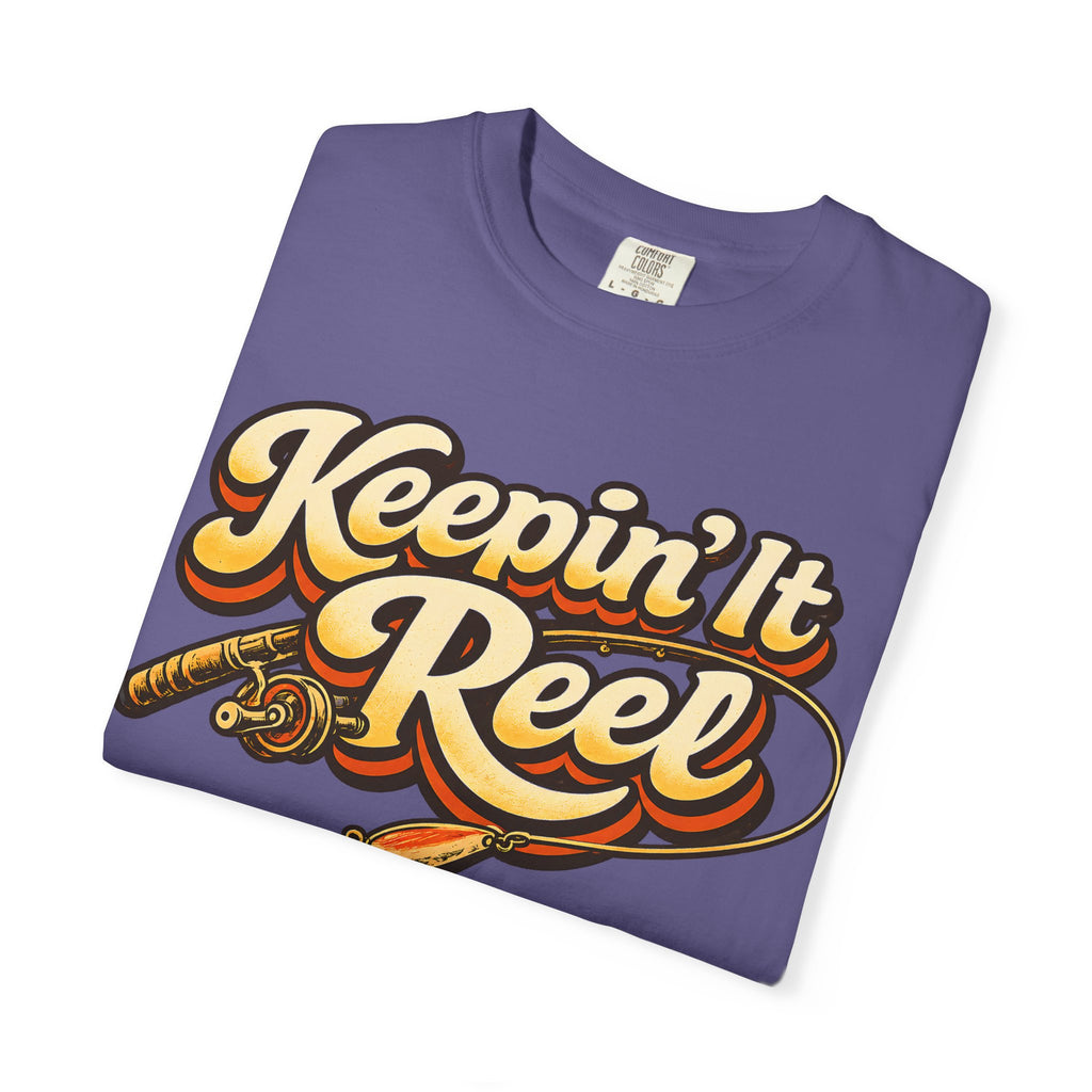 Keepin' It Reel — Retro Fishing Humor Tee