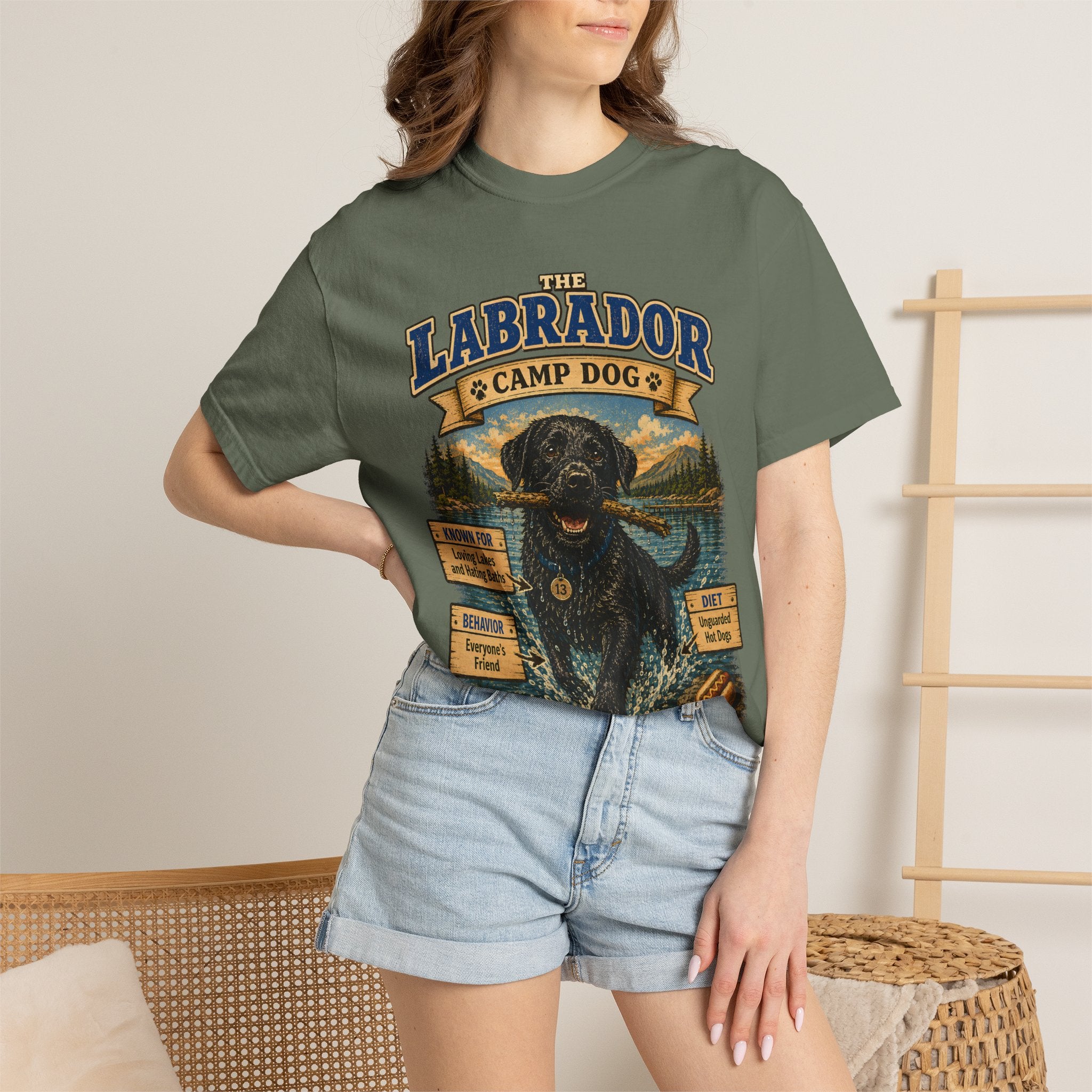 Labrador Camp Dog - Loving Lakes and Hating Baths Shirt