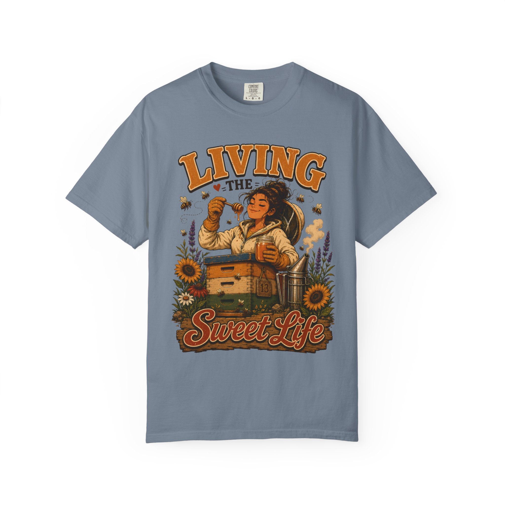 Living the Sweet Life Funny Beekeeping Shirt — Beekeeper Tee