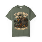 Trash Bandit Repeat Offender — Funny Raccoon Camping Tee