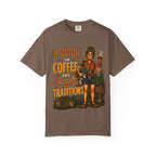 Running on Coffee and Family Traditions — Camping Humor Tee