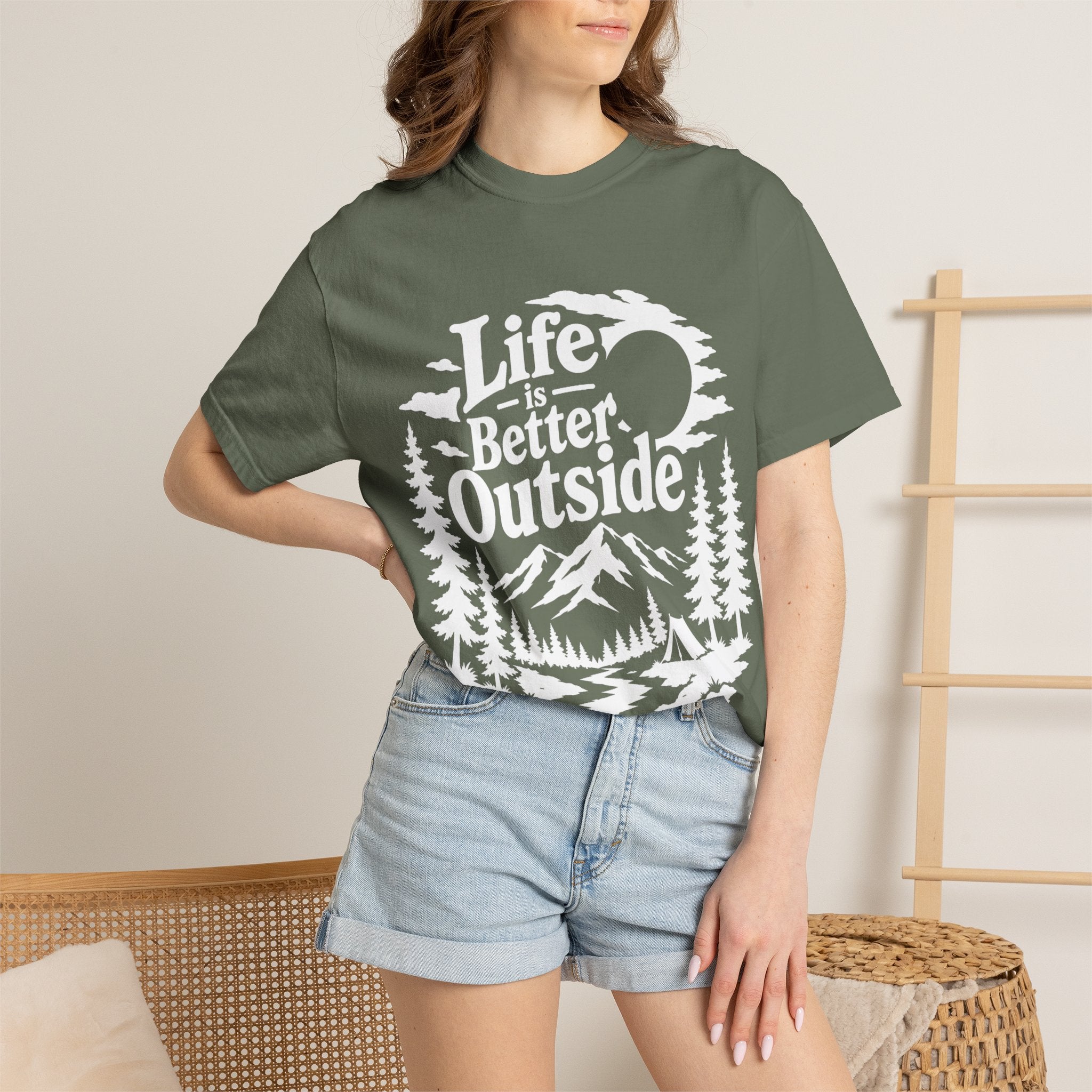 Life Is Better Outside Shirt — Vintage Outdoor Camping Tee
