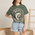 Reel Good Times — Vintage Fishing Badge Tee