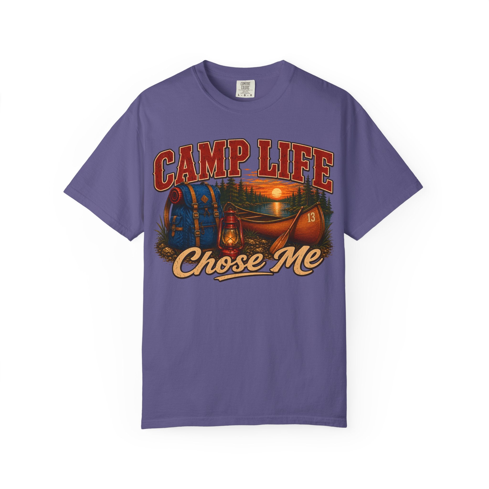 Camp Life Chose Me Vintage Camping Shirt — Outdoor Lake Tee