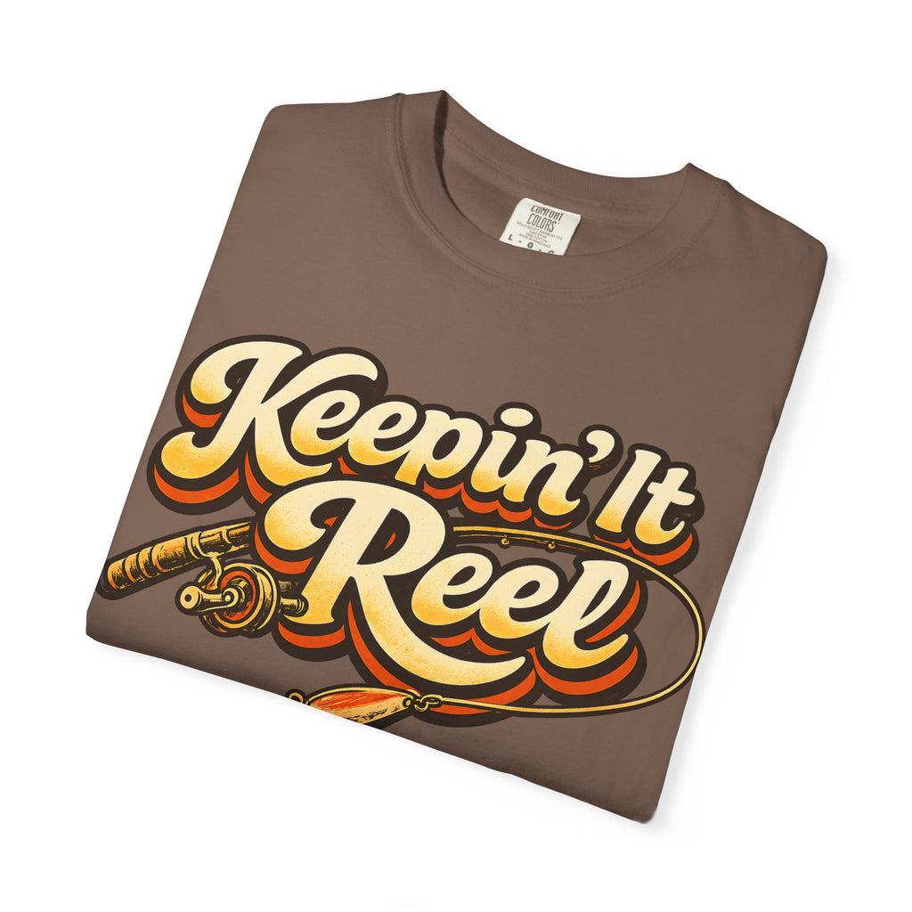 Keepin' It Reel — Retro Fishing Humor Tee