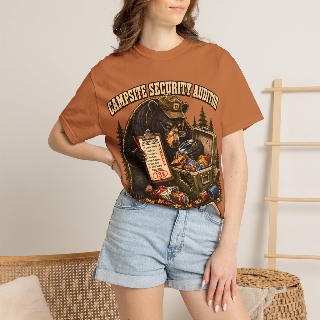 Campsite Security Auditor Failed — Funny Bear Camping Tee