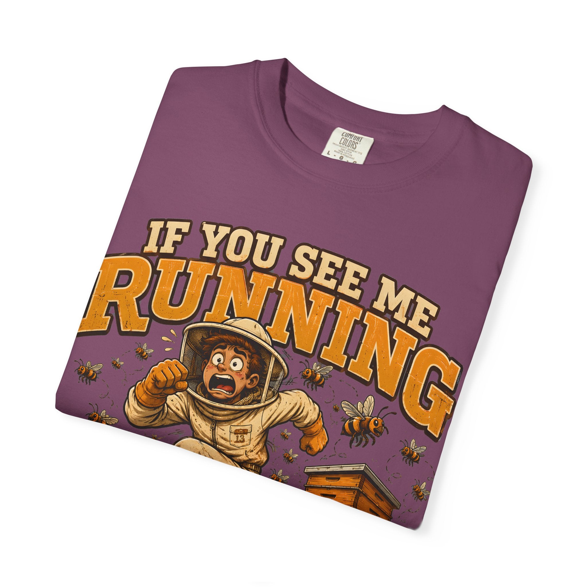 If You See Me Running Scram Funny Beekeeping Shirt