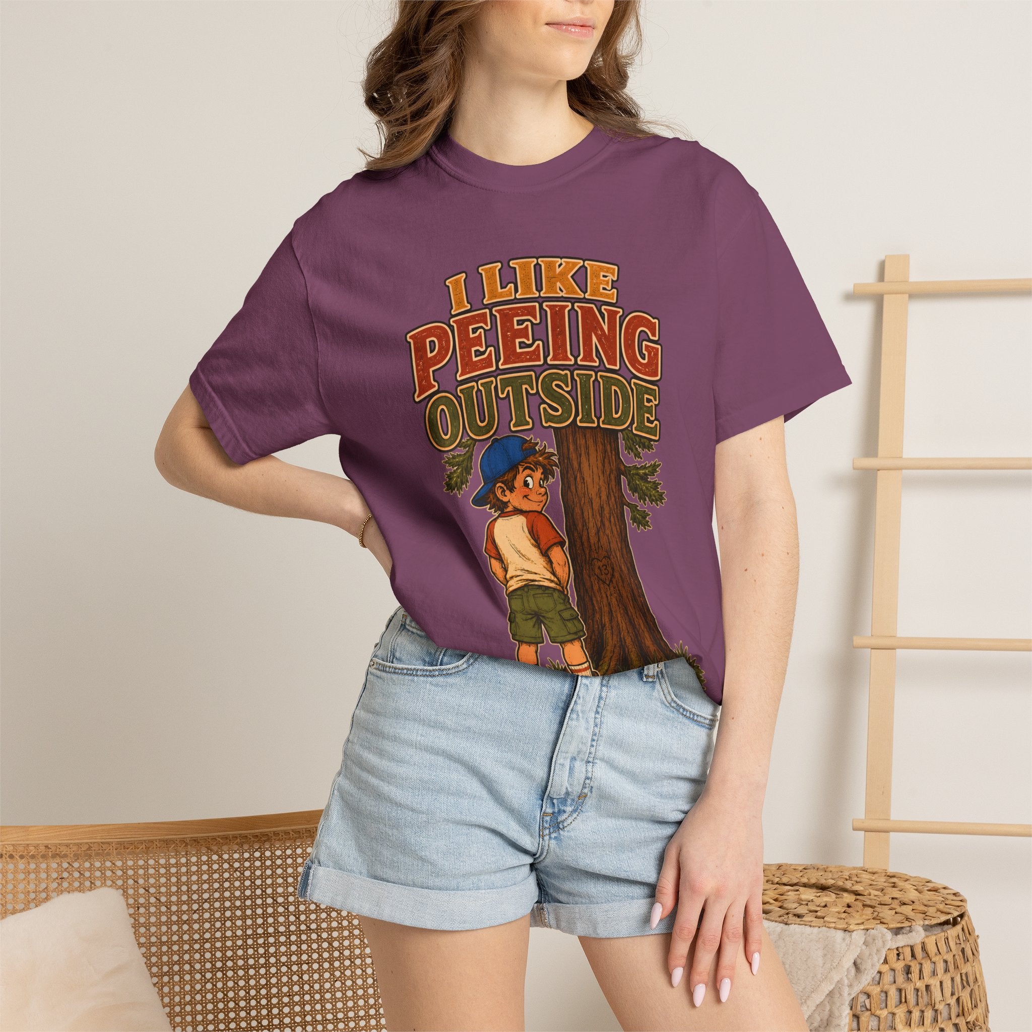 I Like Peeing Outside — Funny Camping Humor Tee