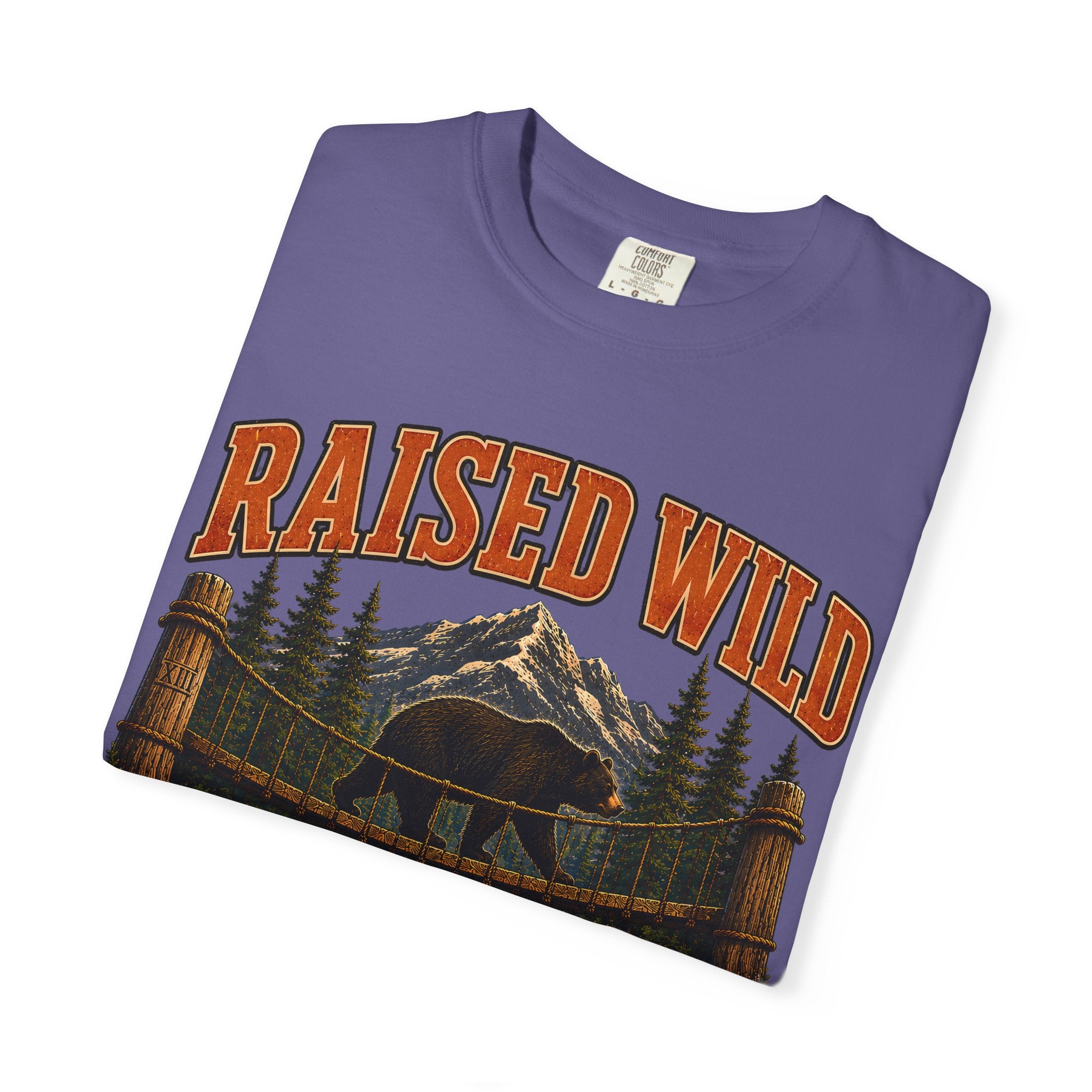 Raised Wild Vintage Outdoor Bear Shirt — Nature Graphic Tee