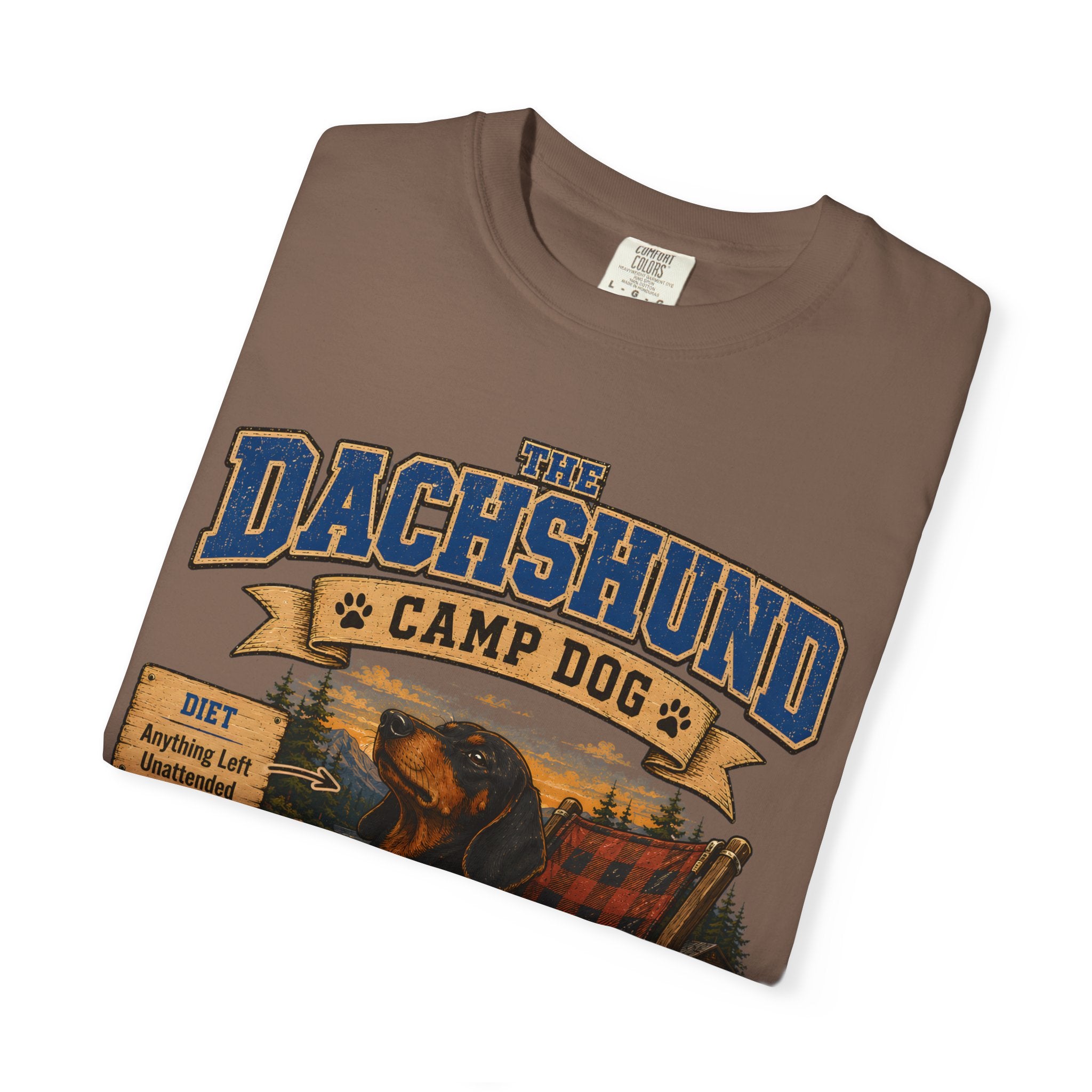 Dachshund Camp Dog - Tired Of All The Weiner Jokes Tee