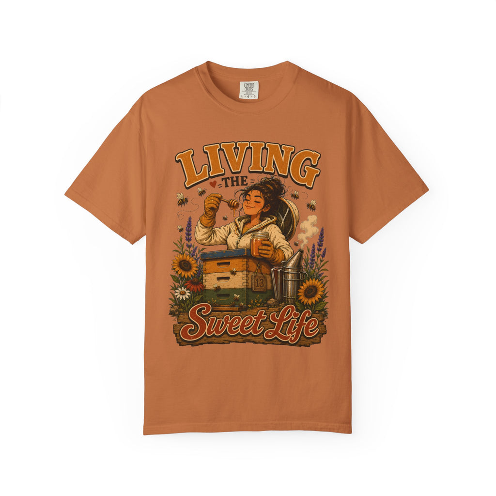Living the Sweet Life Funny Beekeeping Shirt — Beekeeper Tee