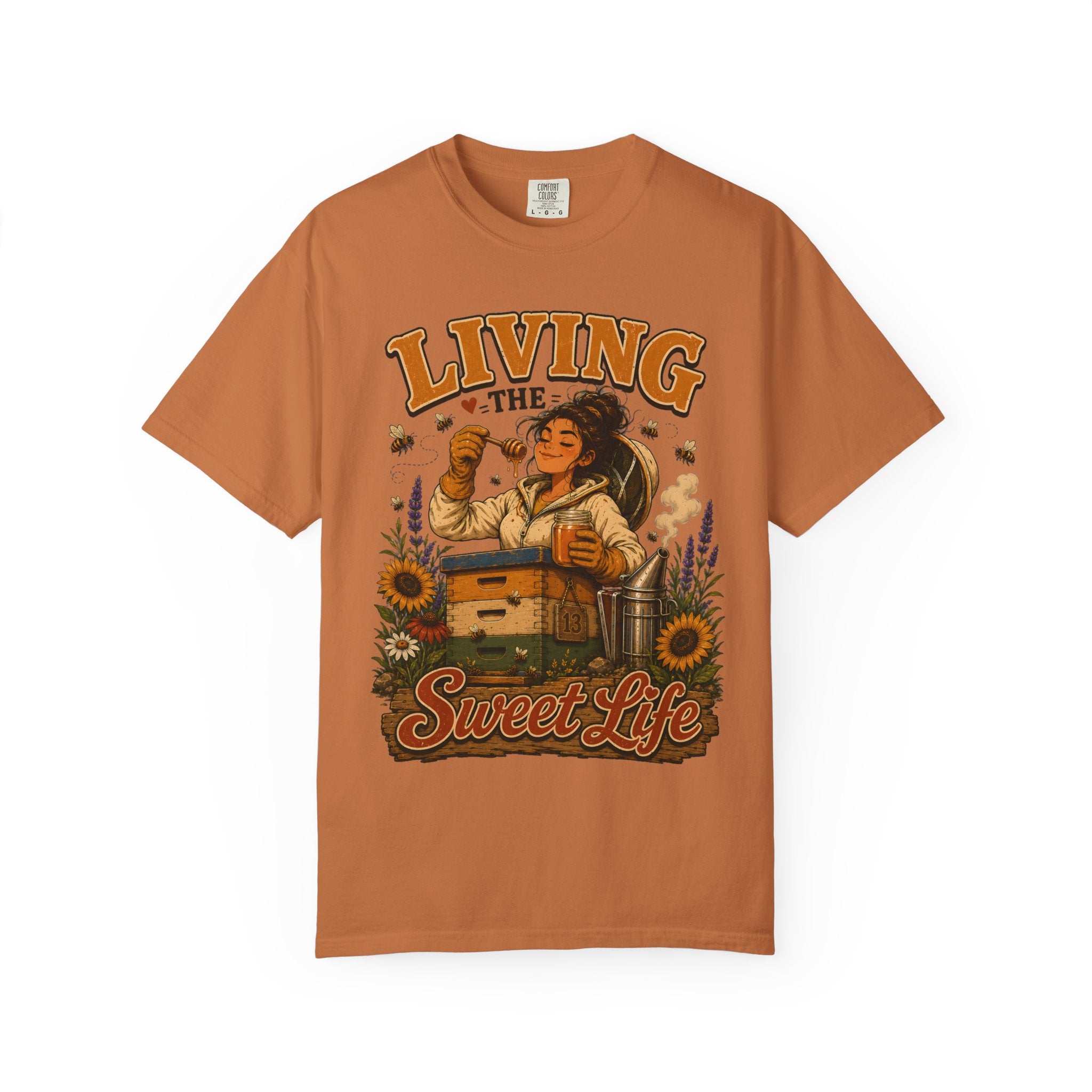 Living the Sweet Life Funny Beekeeping Shirt — Beekeeper Tee