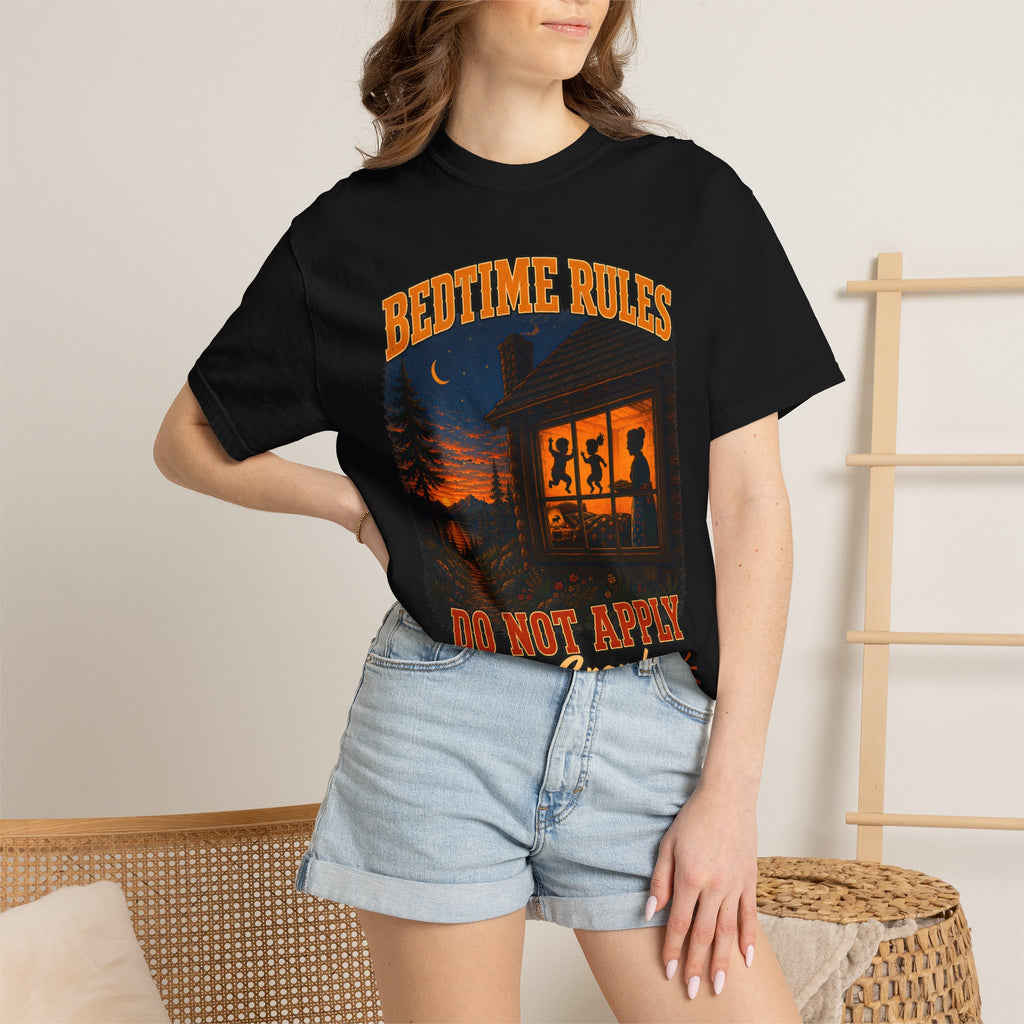 Bedtime Rules Do Not Apply See Grandma for Details — Camping Tee