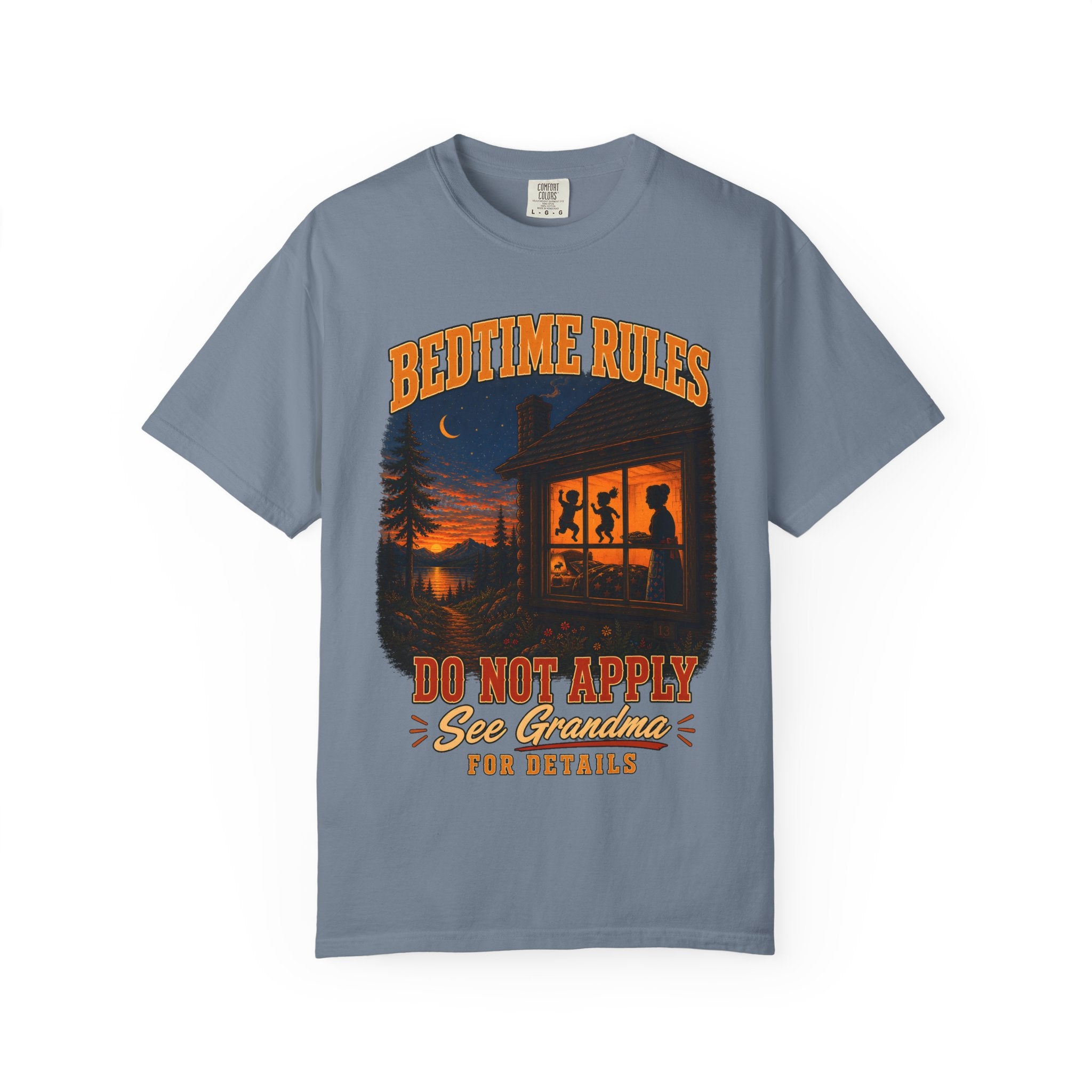 Bedtime Rules Do Not Apply See Grandma for Details — Camping Tee