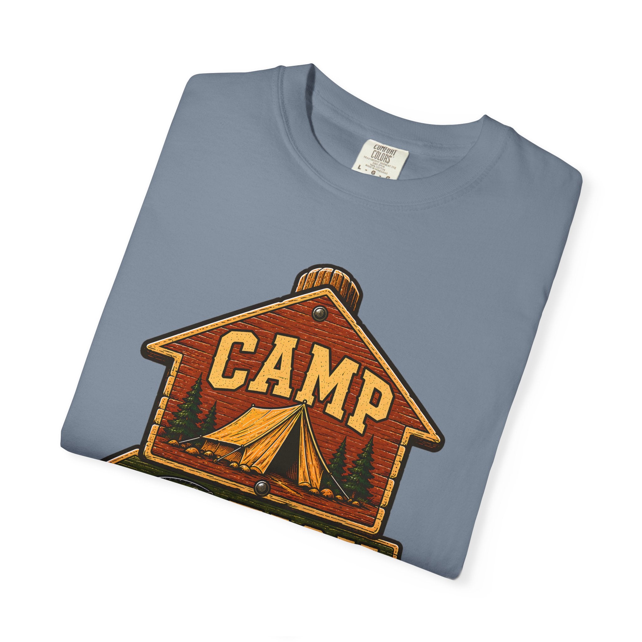 Camp Fish Hike — Vintage Trailhead Sign Outdoor Tee