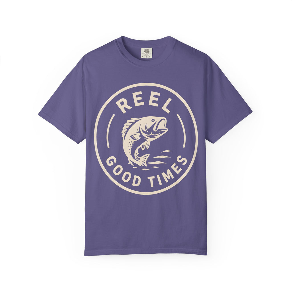 Reel Good Times — Vintage Fishing Badge Tee
