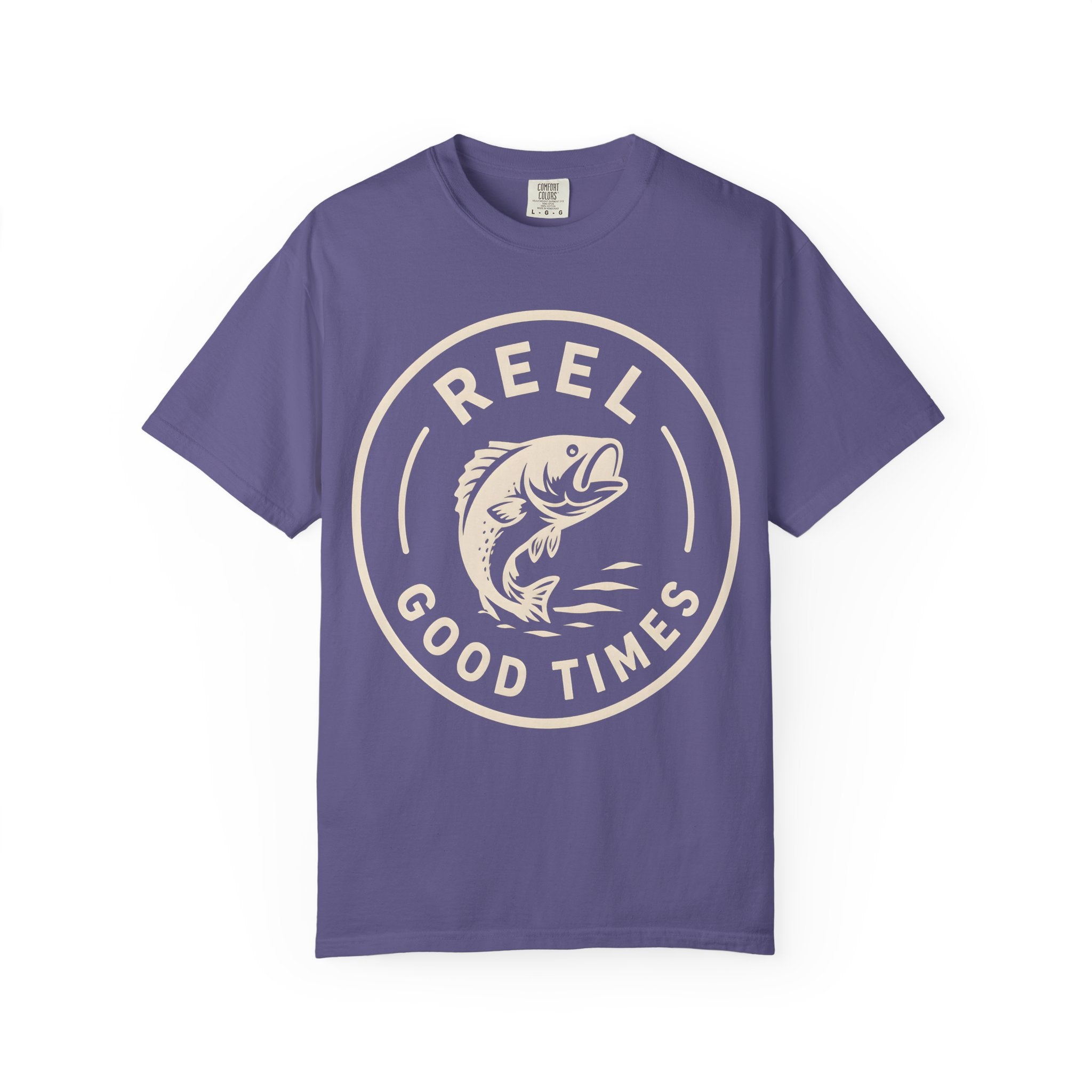 Reel Good Times — Vintage Fishing Badge Tee