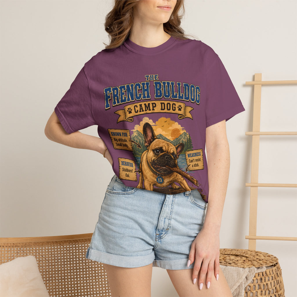 French Bulldog Camp Dog - Stubborn? Oui. Tee