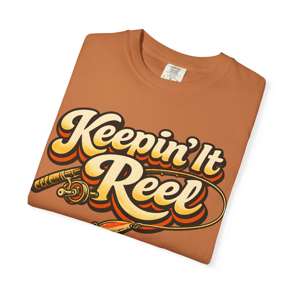 Keepin' It Reel — Retro Fishing Humor Tee